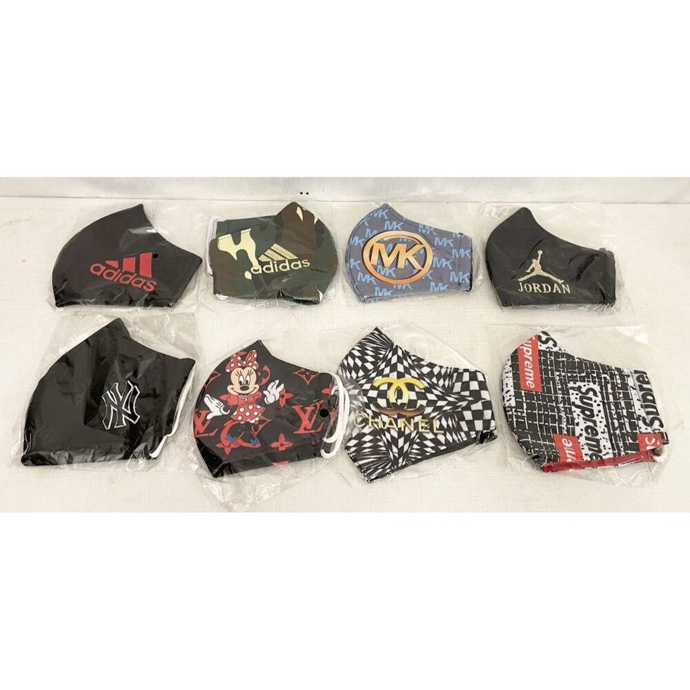 (26) Lot NEW Reusable Washable Face Mask Sports Cartoon Fashion Jewelry Logos